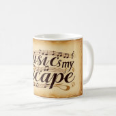 Mug La musique est mon échappatoire 2 (Devant droit)