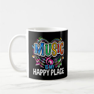 Mug La Musique Est Mon Endroit Heureux Inspirant La Mu