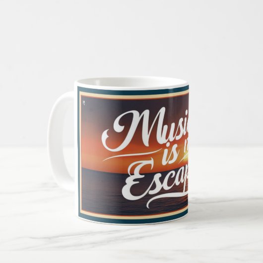 Mug La musique est mon évasion (Devant gauche)