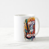 Mug La musique est mon médicament (Devant droit)