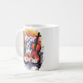 Mug La musique est mon médicament (Devant gauche)