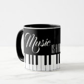 Mug La Musique Est Une Chose De Beauté (Devant gauche)