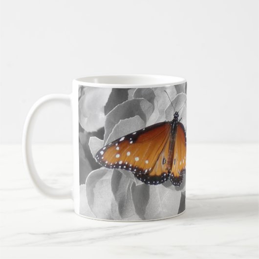 Mug La musique guérit le papillon de monarque orange m (Gauche)