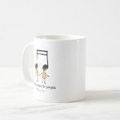 Mug La musique jaune connecte les gens (Devant gauche)