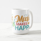 Mug La musique me rend heureux (Devant droit)