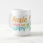 Mug La musique me rend heureux (Devant gauche)