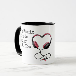 Mug La musique sonne mieux avec toi joli couple amoure