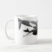 Mug La Nage Des Baleines Illustration Art (Gauche)