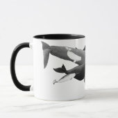 Mug La Nage Des Baleines Illustration Art Whale (Gauche)