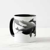 Mug La Nage Des Baleines Illustration Art Whale (Devant gauche)
