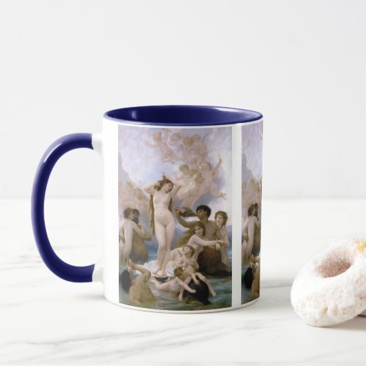 Mug La Naissance de Vénus de William-Adolphe Bouguerea (Avec donut)