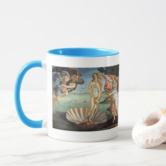 Mug La naissance de Vénus par Sandro Botticelli (Avec donut)