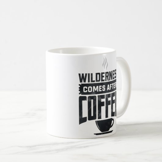 Mug La nature vient après le café (Devant droit)
