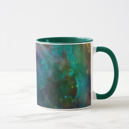 Mug La nébuleuse d'Orion Photo céleste Vert sarcelle (Droite)
