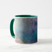 Mug La nébuleuse d'Orion Photo céleste Vert sarcelle (Devant gauche)