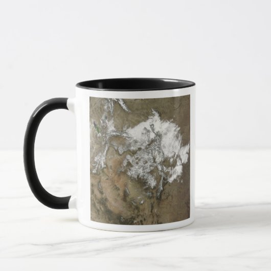 Mug La neige couvre les montagnes Rocheuses aux États- (Gauche)