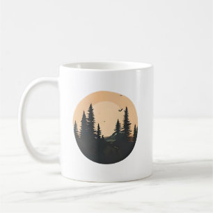 Mug La neige de la forêt au coucher du soleil : un mom