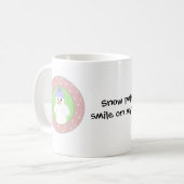 Mug La neige met un sourire ... (Devant gauche)