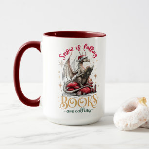 Mug La neige tombe, les livres appellent