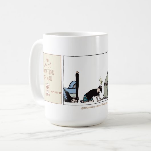 Mug La normalité - Évolution du café (Devant gauche)