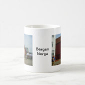 Mug La Norvège, Bergen, maisons peintes sur le bord de (Centre)
