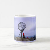 Mug La Norvège, cap du nord, symbole de globe (Centre)