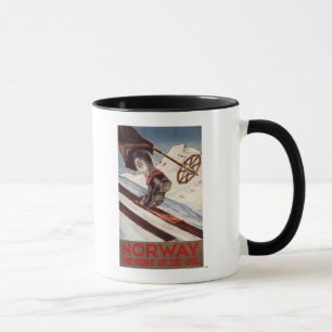 Mug La Norvège - la maison du ski