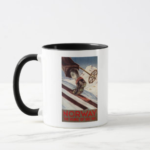 Mug La Norvège - la maison du ski