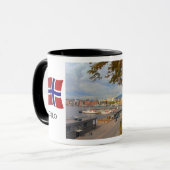 Mug La Norvège, port d'Oslo ; port (Devant gauche)