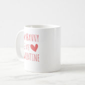 Mug La nounou est ma Saint-Valentin (Devant gauche)