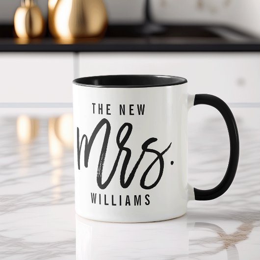 Mug La nouvelle épouse personnalisée de Mme