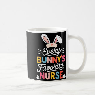 Mug La nurse préférée de chaque lapin Humour de Pâques