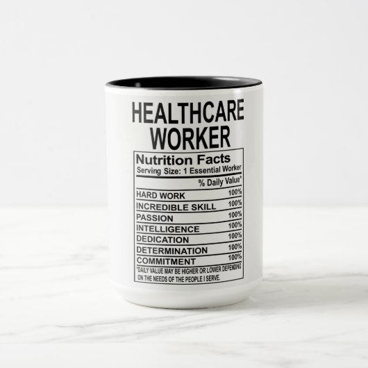 Mug La nutrition des travailleurs de la santé (Centre)