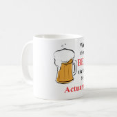 Mug Là où il y a bière - actuaire (Devant gauche)