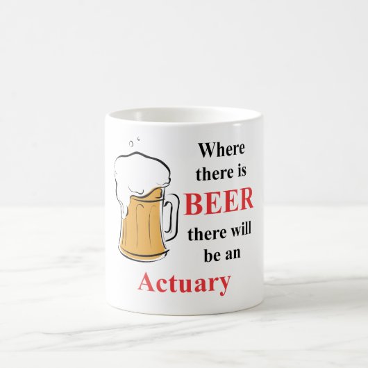 Mug Là où il y a bière - actuaire (Centre)