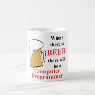 Mug Là où il y a bière - informaticien