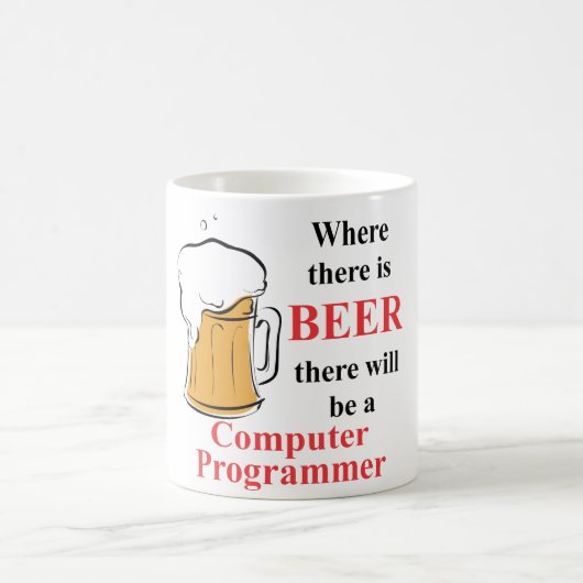 Mug Là où il y a bière - informaticien (Centre)