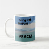 Mug La paix avec la nature est la paix (Gauche)