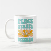 Mug La Paix Commence À L'Intérieur (Gauche)