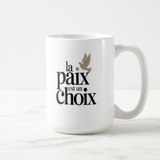 Mug La paix est un choix (Droite)