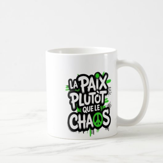 Mug La paix est un choix (Droite)