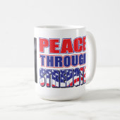 Mug La paix par la force Trump (Devant droit)