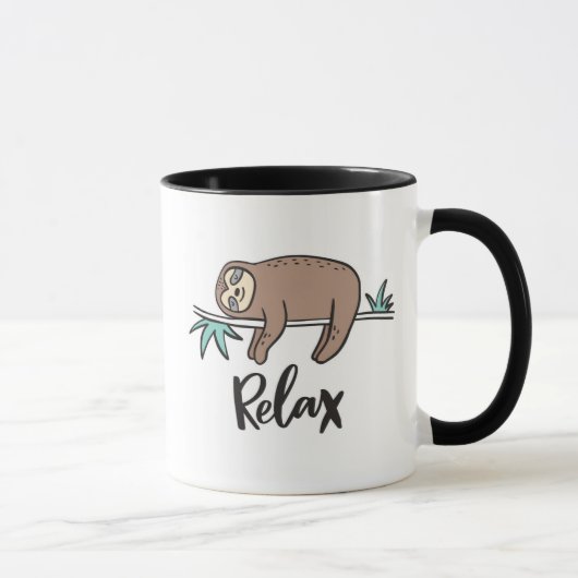 Mug La paresse indique détendent (Droite)