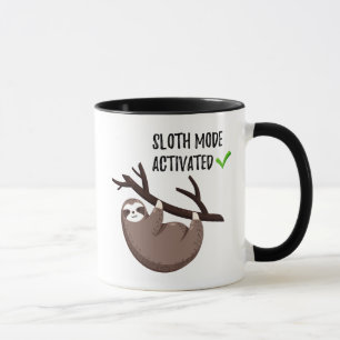 Mug La paresse indique le mode de paresse de activé