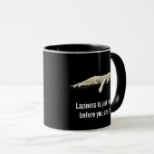 Mug La paresse ne fait que se reposer avant d'être fat (Devant droit)