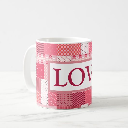 Mug La Patchwork de Valentine (Devant gauche)