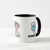 Mug La patience s'épuise - Édition infirmière (Devant droit)
