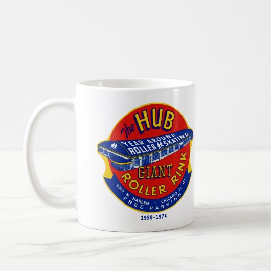Mug La patinoire Hub Roller Chicago / Norridge Illinoi (Gauche)