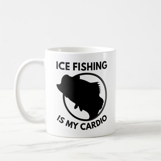 Mug La Pêche À La Glace Est Mon Cardio (Gauche)