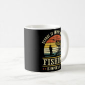 Mug La pêche amusante est important pêcheur (Devant droit)